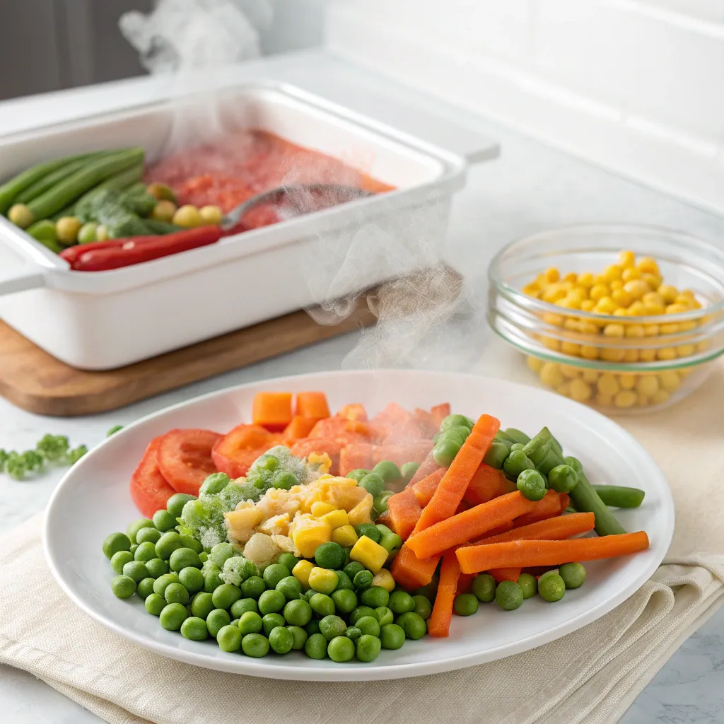 Vegetarian frozen meal